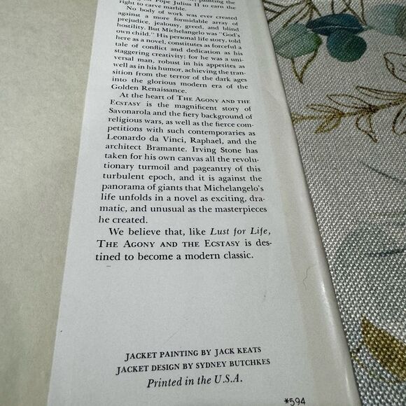 The agony and the ecstasy, the biography novel of Michelangelo - Picture 7 of 8
